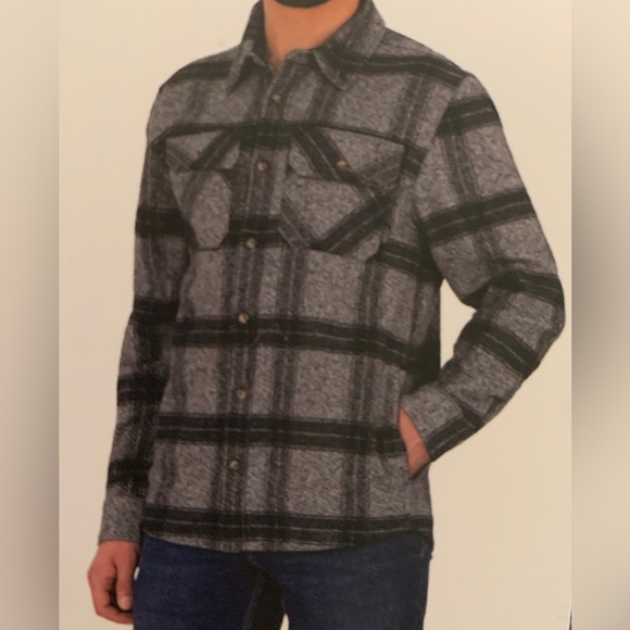 MENS PLAID FLANNEL SHIRT - Picture 2 of 4